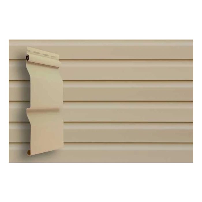 Виниловый сайдинг Grand Line Корабельная доска Слим Бежевый 2,7