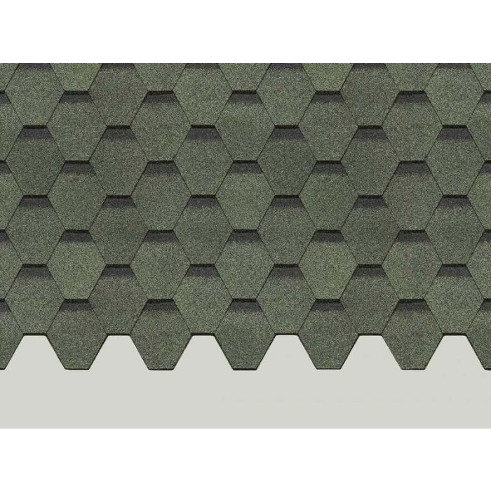 Гибкая черепица Docke EUROPA КАРАТ Зелёный