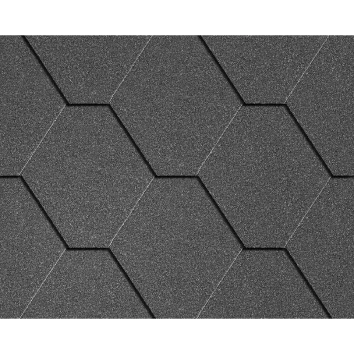 Мягкая черепица Icopal Натур Угольно-серый
